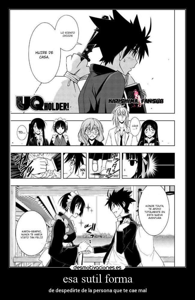 carteles anime holder uqholder manga desmotivaciones