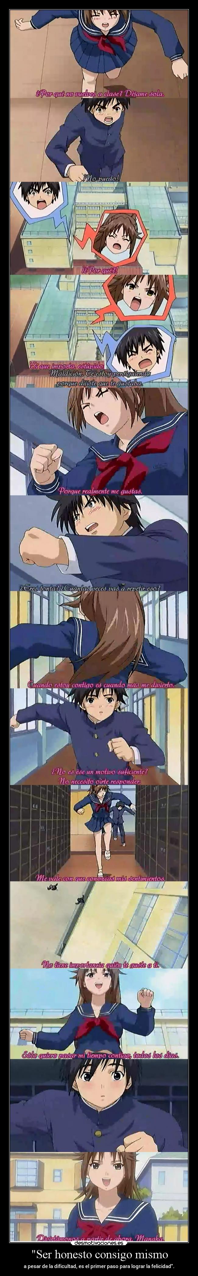 Ser honesto consigo mismo -