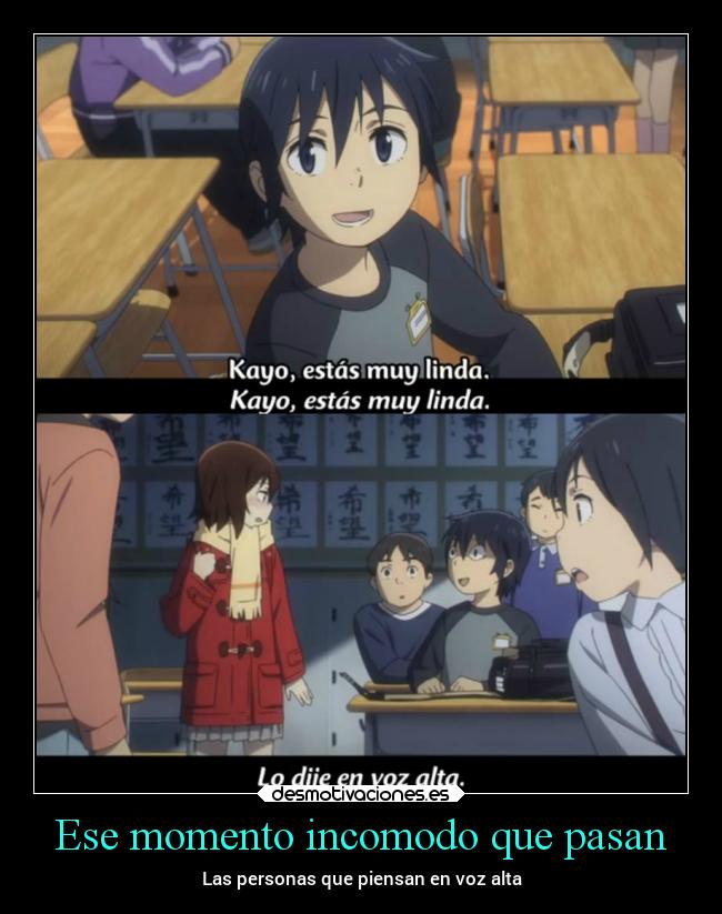 Ese momento incomodo que pasan -