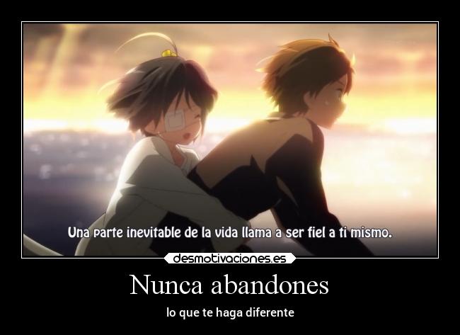 Nunca abandones - 