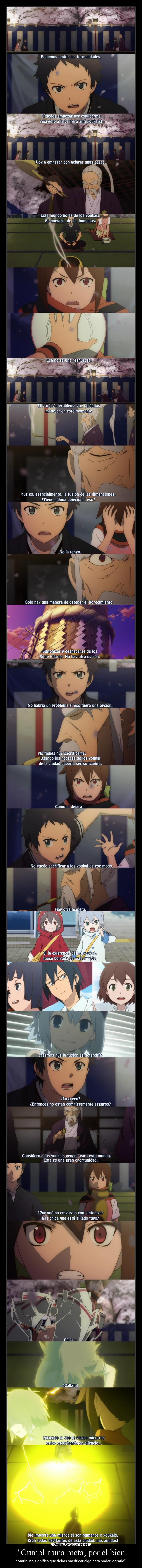 Cumplir una meta, por él bien - 