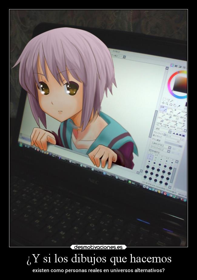 ¿Y si los dibujos que hacemos - existen como personas reales en universos alternativos?