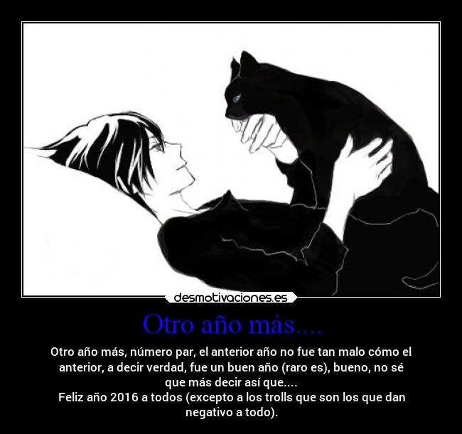 carteles anime noragami creo feliz2016 atodos excepto alos trolls desmotivaciones