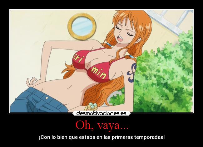 carteles anime piece nami desmotivaciones