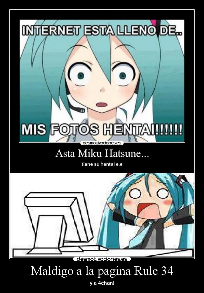 carteles anime vocaloid miku hatsune computadora cartel respuesta tanookiloco desmotivaciones