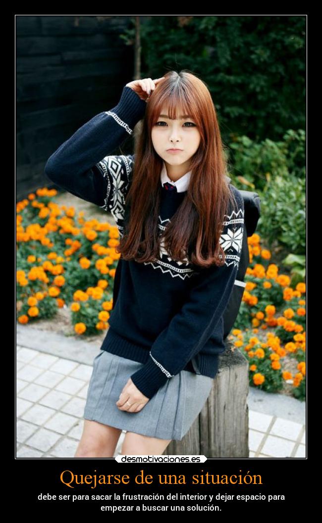 Quejarse de una situación - 
