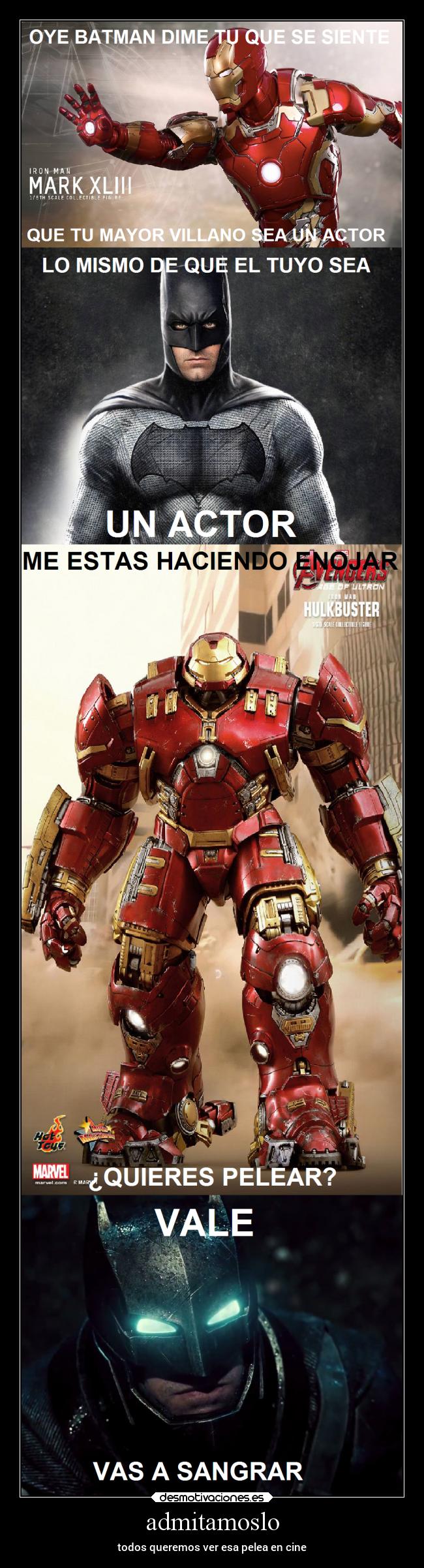 carteles cine batman ironman cienciaficcion desmotivaciones