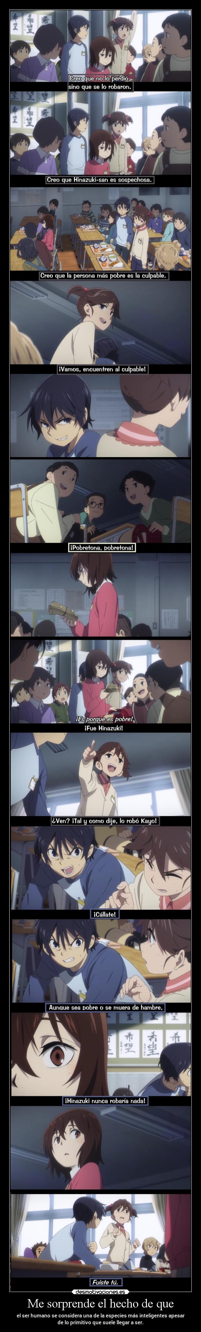 Me sorprende el hecho de que - 