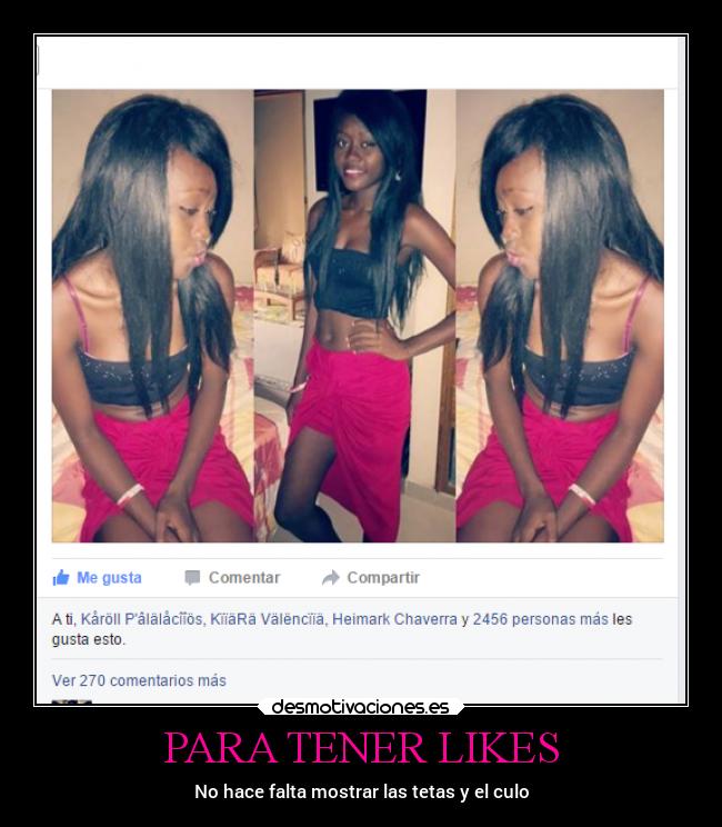 PARA TENER LIKES - No hace falta mostrar las tetas y el culo