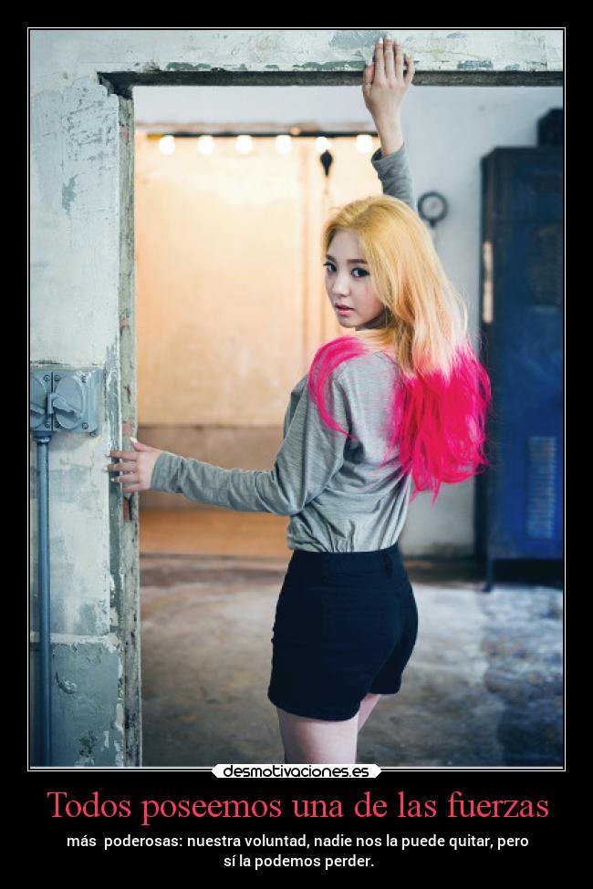 Todos poseemos una de las fuerzas - 