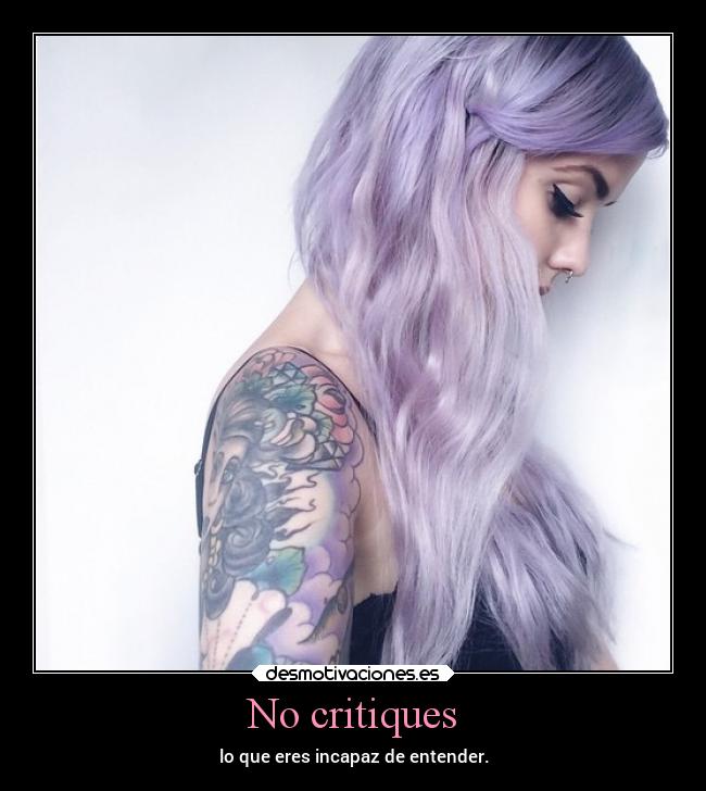 No critiques - 