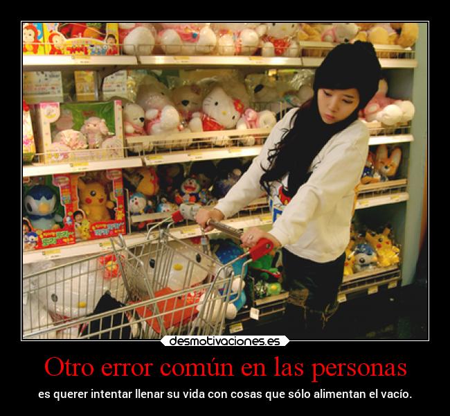 Otro error común en las personas - 