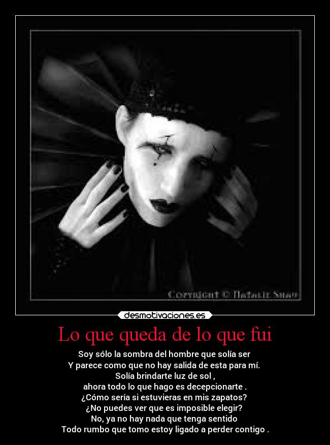 Lo que queda de lo que fui -