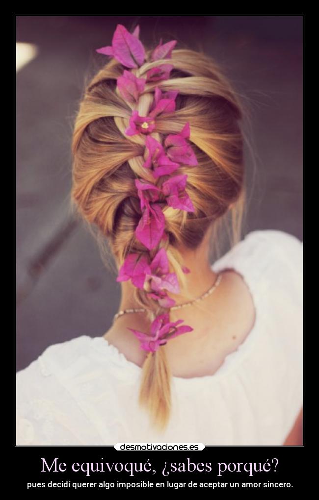 Me equivoqué, ¿sabes porqué? - 