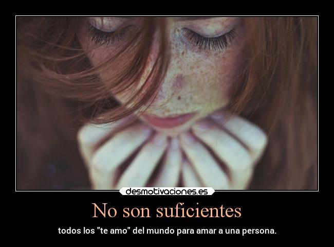 No son suficientes -