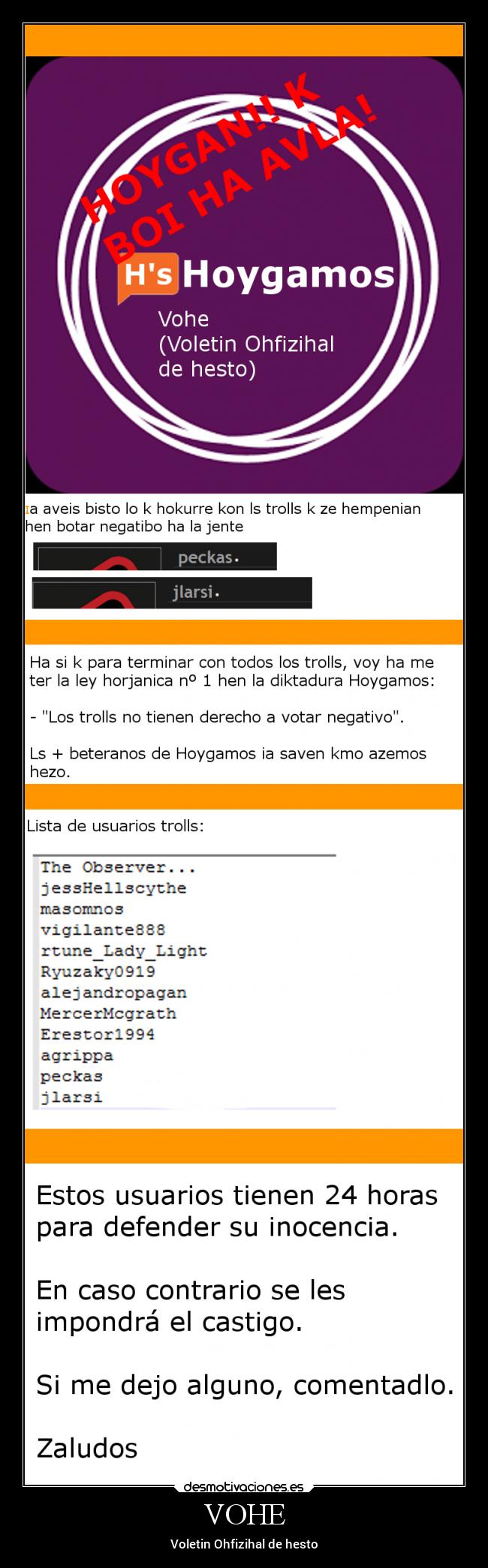 VOHE - Voletin Ohfizihal de hesto