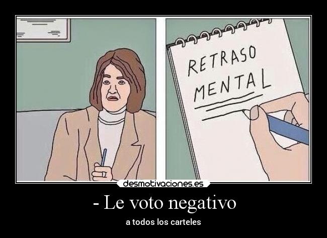 - Le voto negativo - 