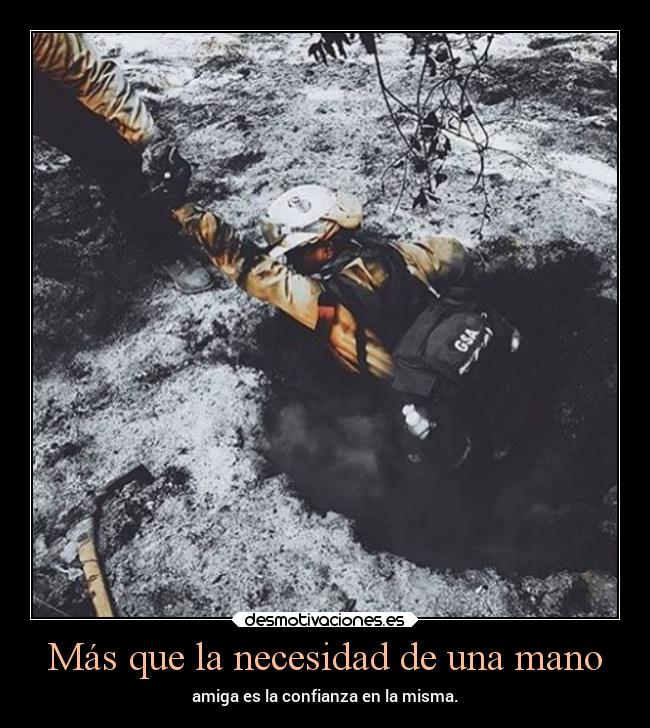 Más que la necesidad de una mano - 