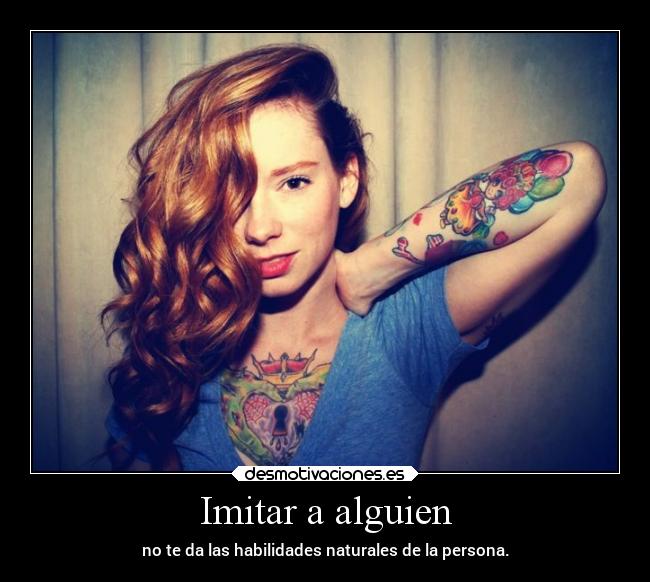 Imitar a alguien -