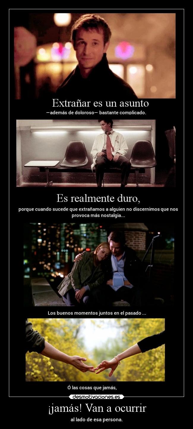 ¡jamás! Van a ocurrir - 