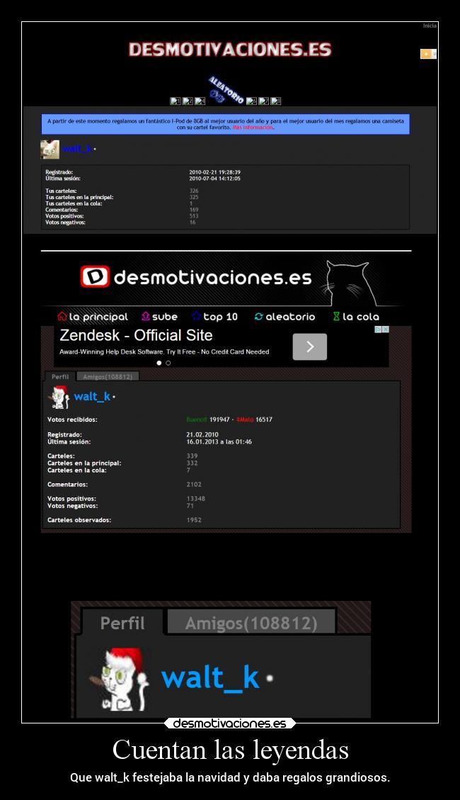 Cuentan las leyendas - Que walt_k festejaba la navidad y daba regalos grandiosos.