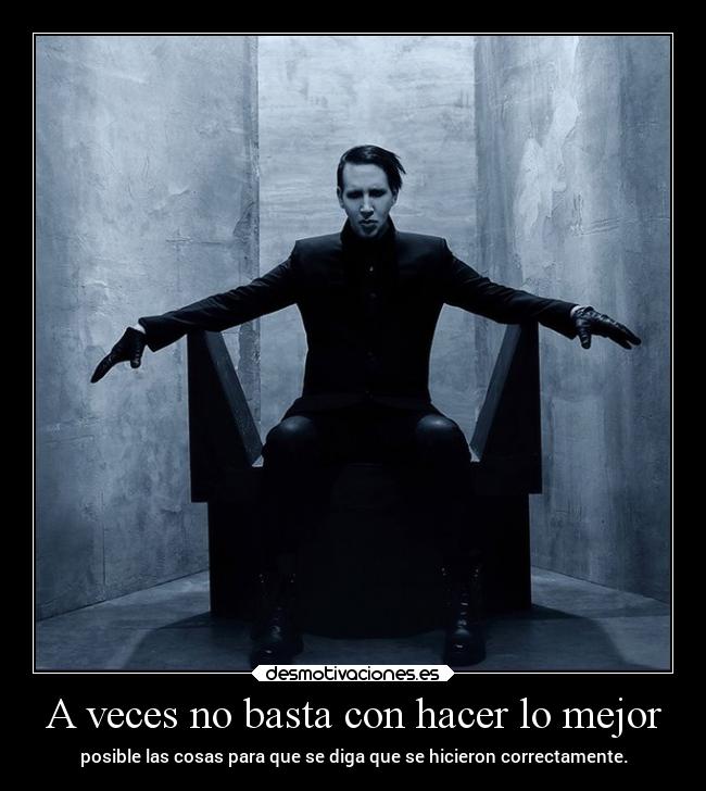 A veces no basta con hacer lo mejor - 