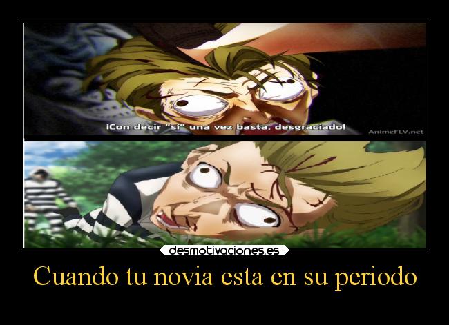 Cuando tu novia esta en su periodo -