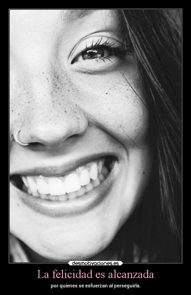 La felicidad es alcanzada -