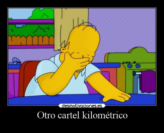 Otro cartel kilométrico - 