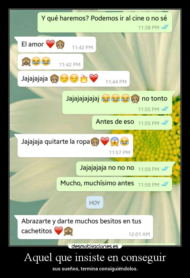 Aquel que insiste en conseguir - 