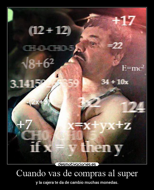 Cuando vas de compras al super -