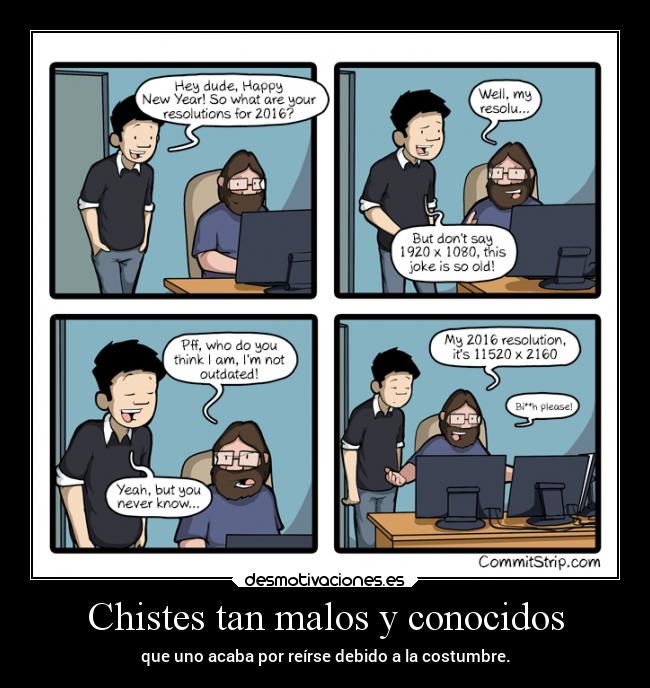 Chistes tan malos y conocidos -