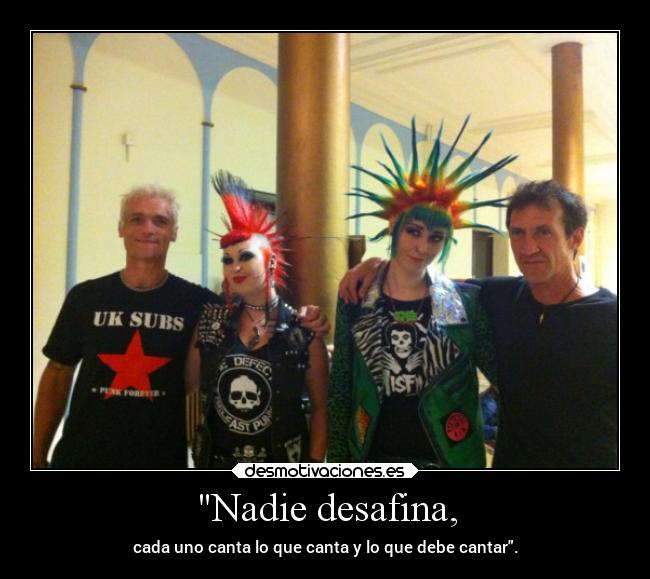 Nadie desafina, - 