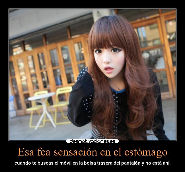 Esa fea sensación en el estómago -