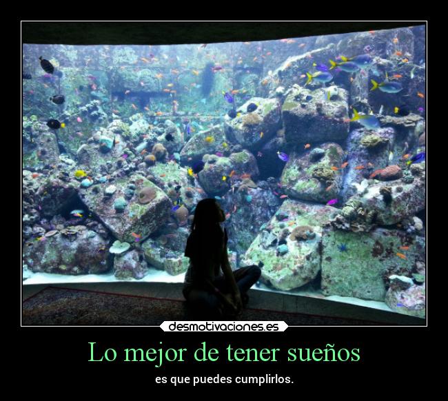 Lo mejor de tener sueños -