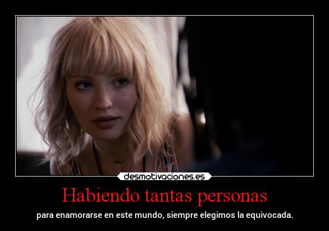 Habiendo tantas personas - 