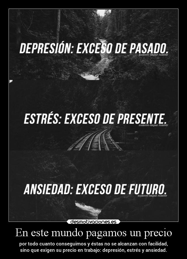 En este mundo pagamos un precio -