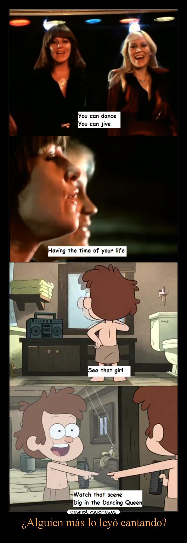 ¿Alguien más lo leyó cantando? -