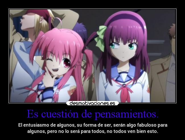 Es cuestión de pensamientos. - 