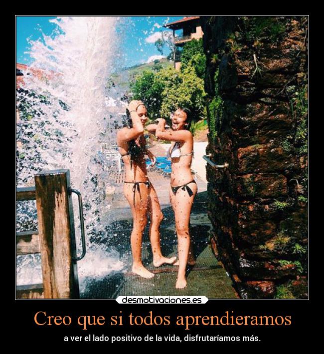 Creo que si todos aprendieramos - 