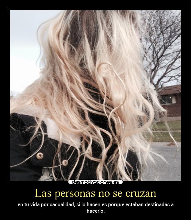 Las personas no se cruzan - 