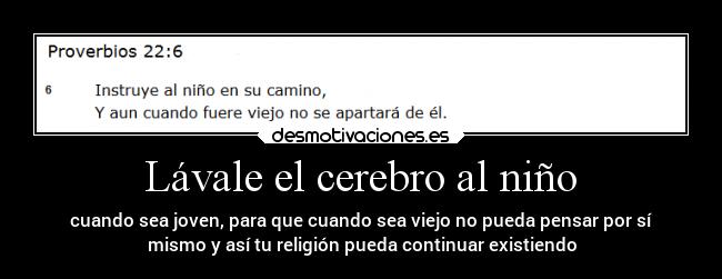 Lávale el cerebro al niño - 