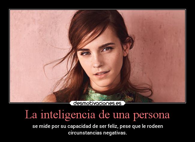 La inteligencia de una persona -