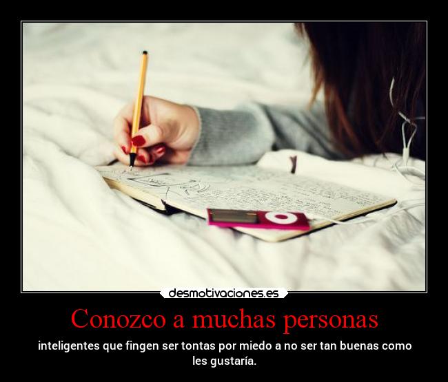 Conozco a muchas personas -