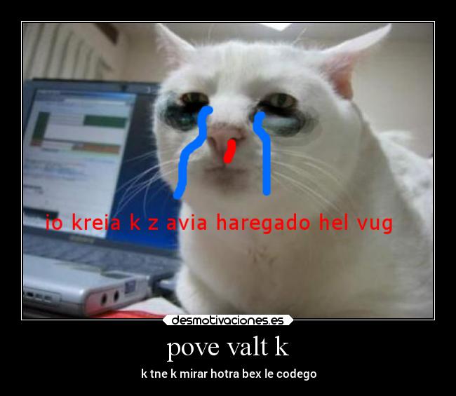 pove valt k - k tne k mirar hotra bex le codego