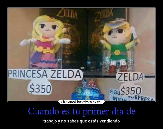 Cuando es tu primer día de - trabajo y no sabes que estás vendiendo