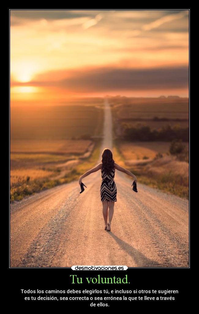 Tu voluntad. - 
