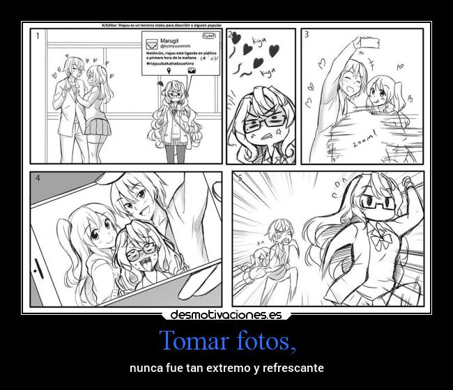 Tomar fotos, - nunca fue tan extremo y refrescante