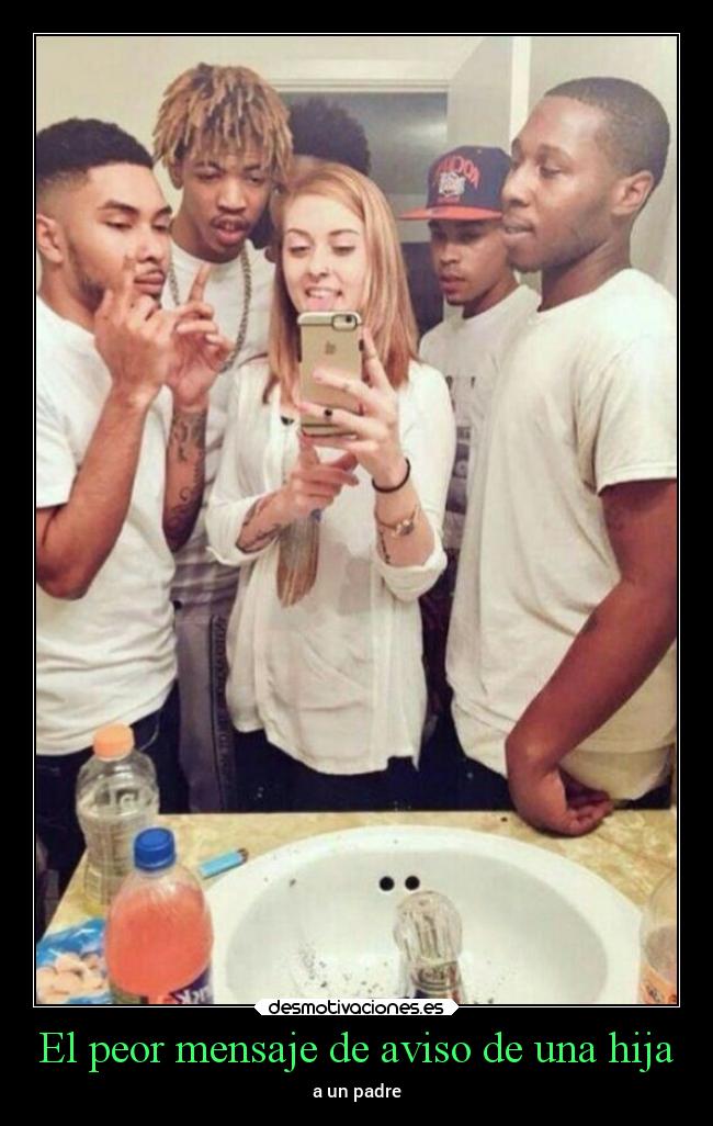 El peor mensaje de aviso de una hija - a un padre