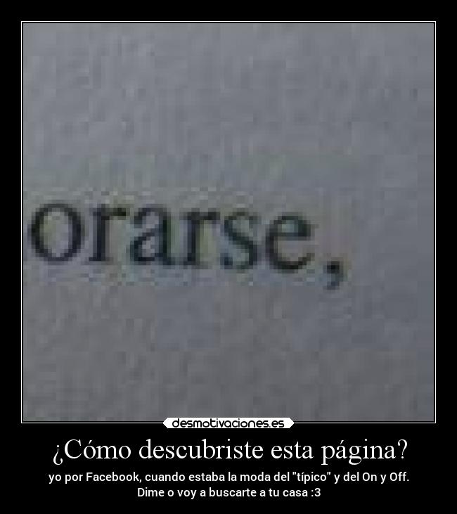 ¿Cómo descubriste esta página? - 